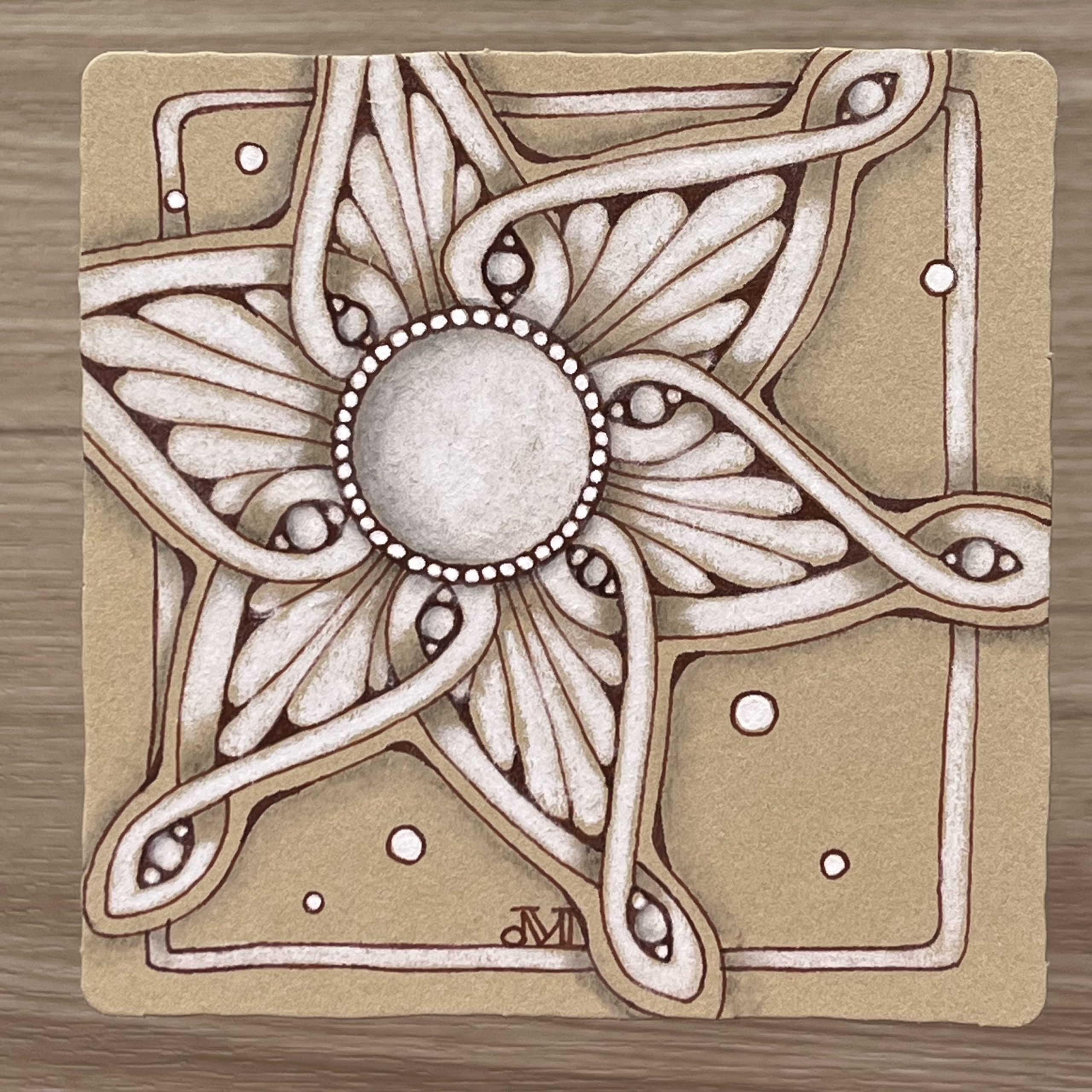 Live Zentangle Class (Evening): Renaissance Zentangle Tile
