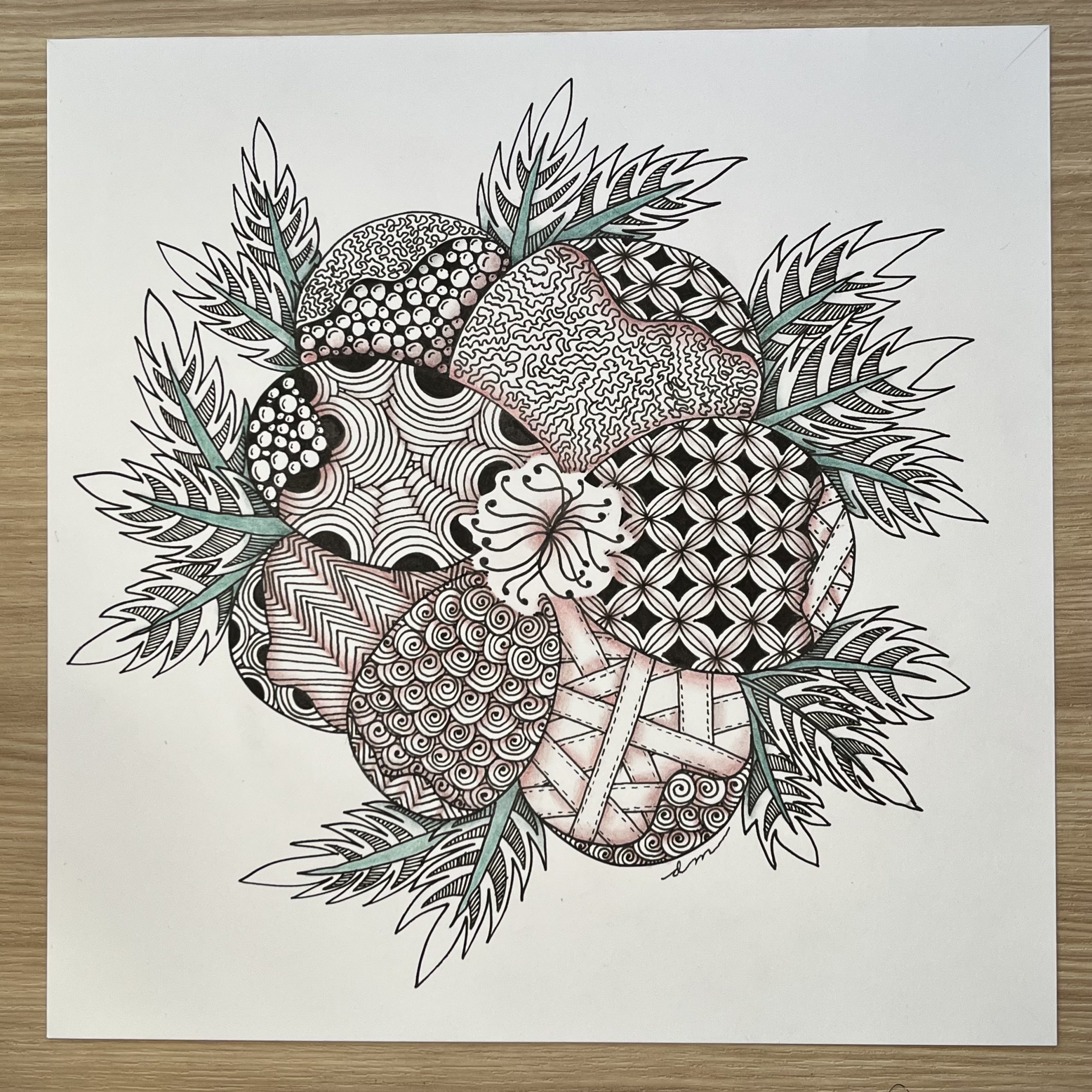 Live Zentangle Class (Evening): Zentangle Flower