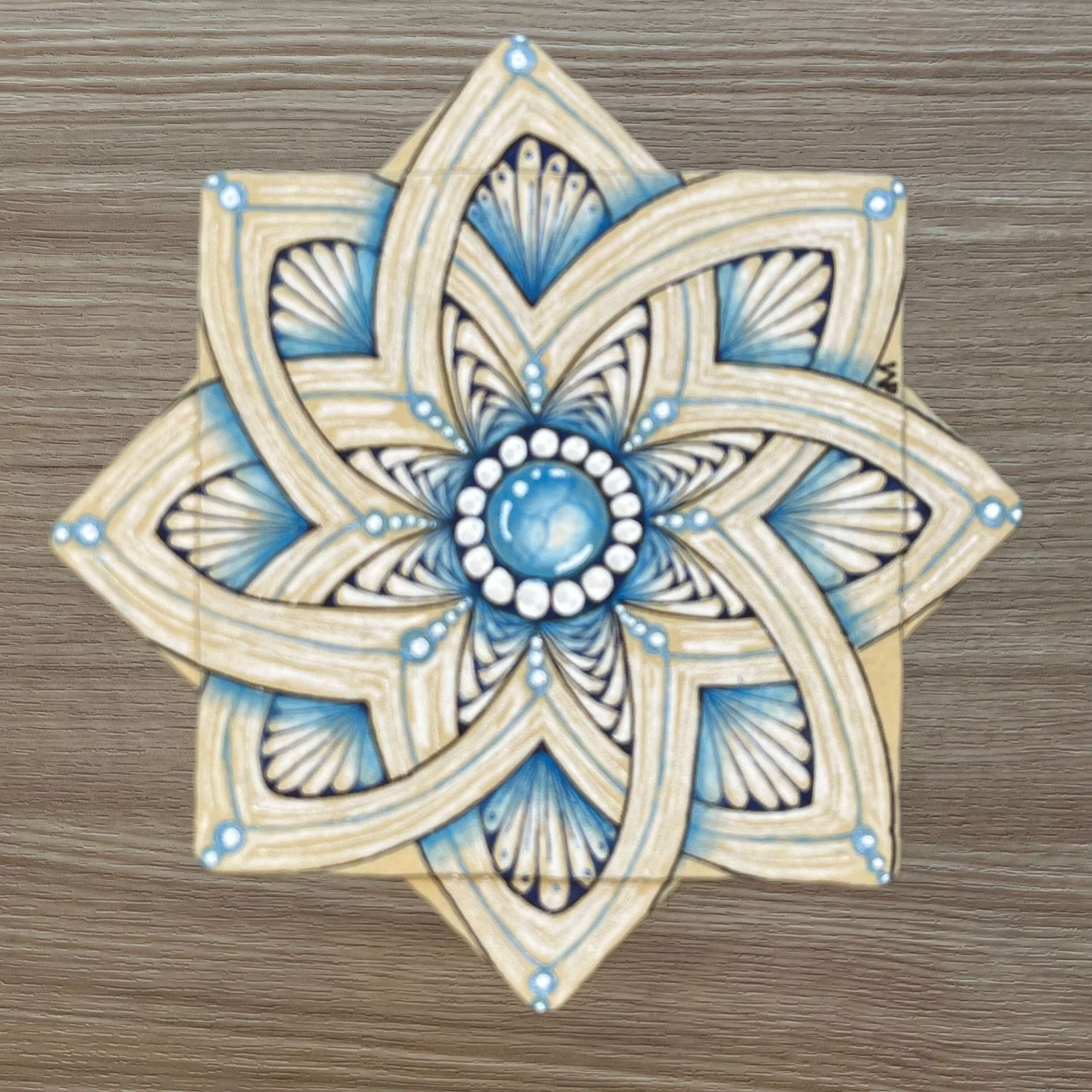 Online Zentangle Class: Snowflake Ornament