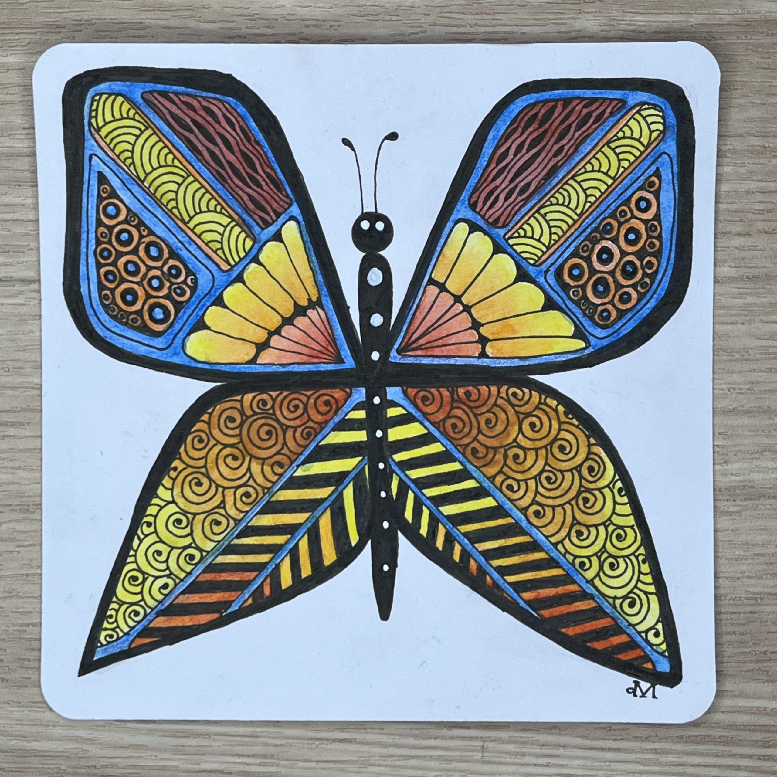 Live Zentangle Class (Afternoon): Butterfly