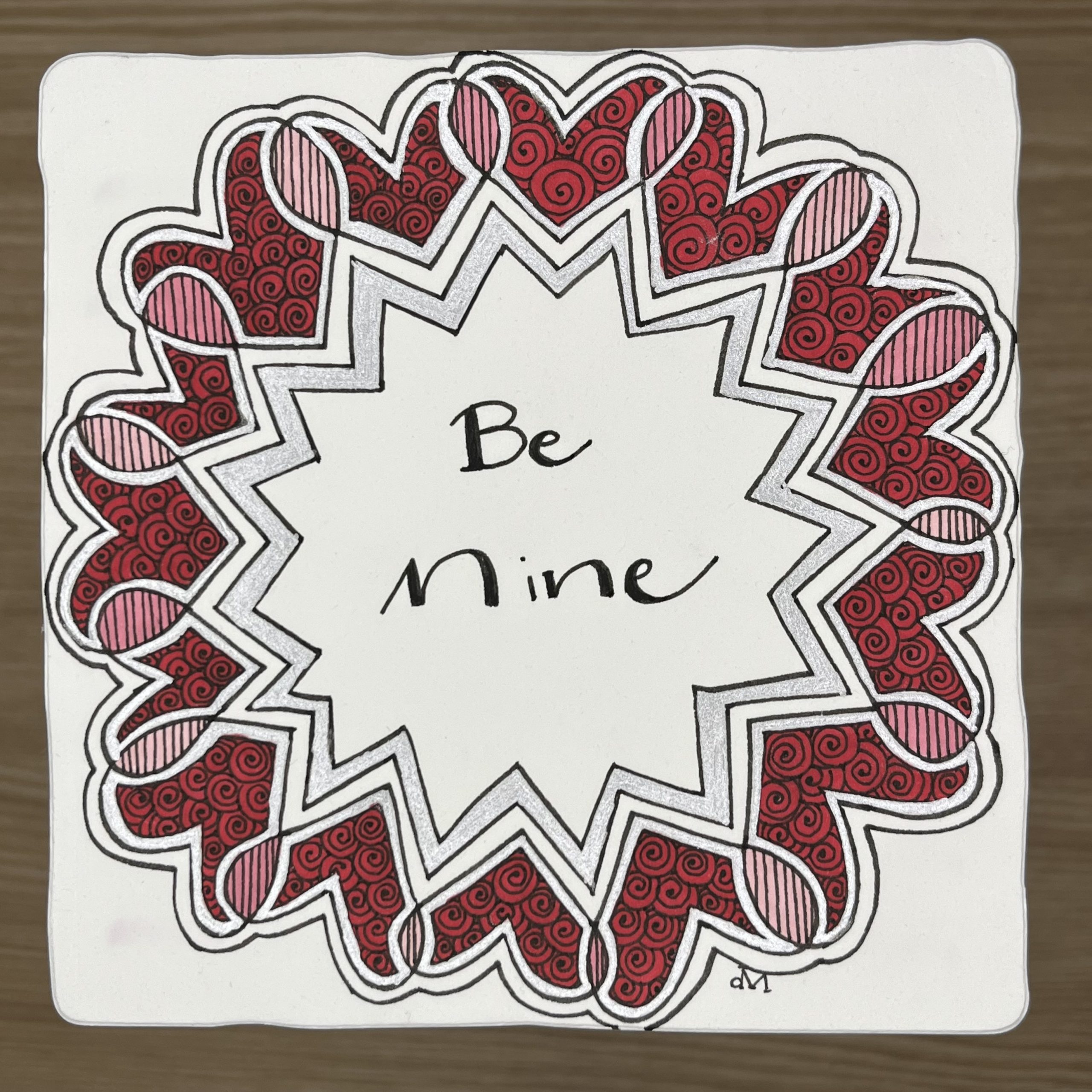 Live Zentangle Class (Evening): Be Mine Zentangle-Inspired Class