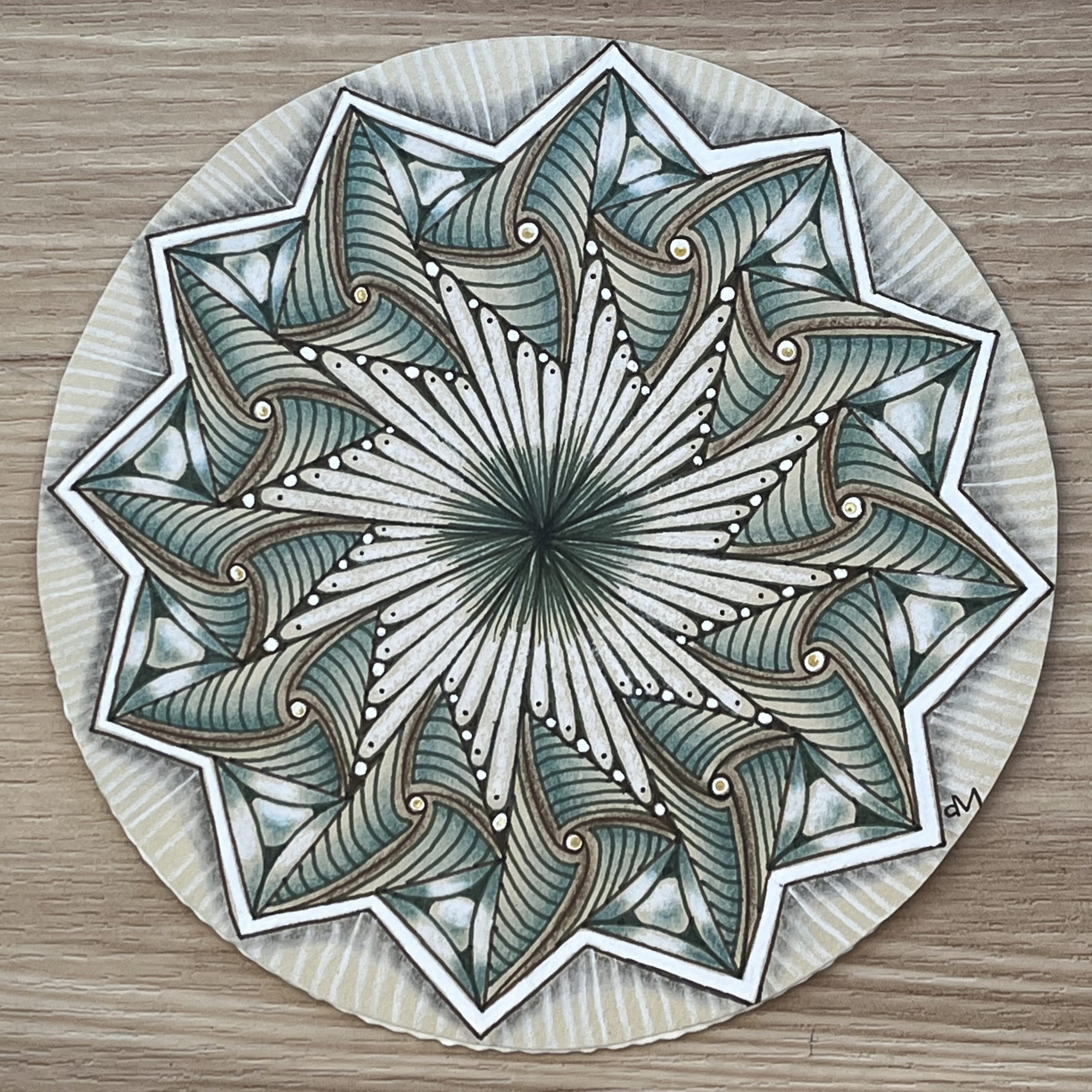 Live Zentangle Class (Afternoon): Forest Colors Zendala