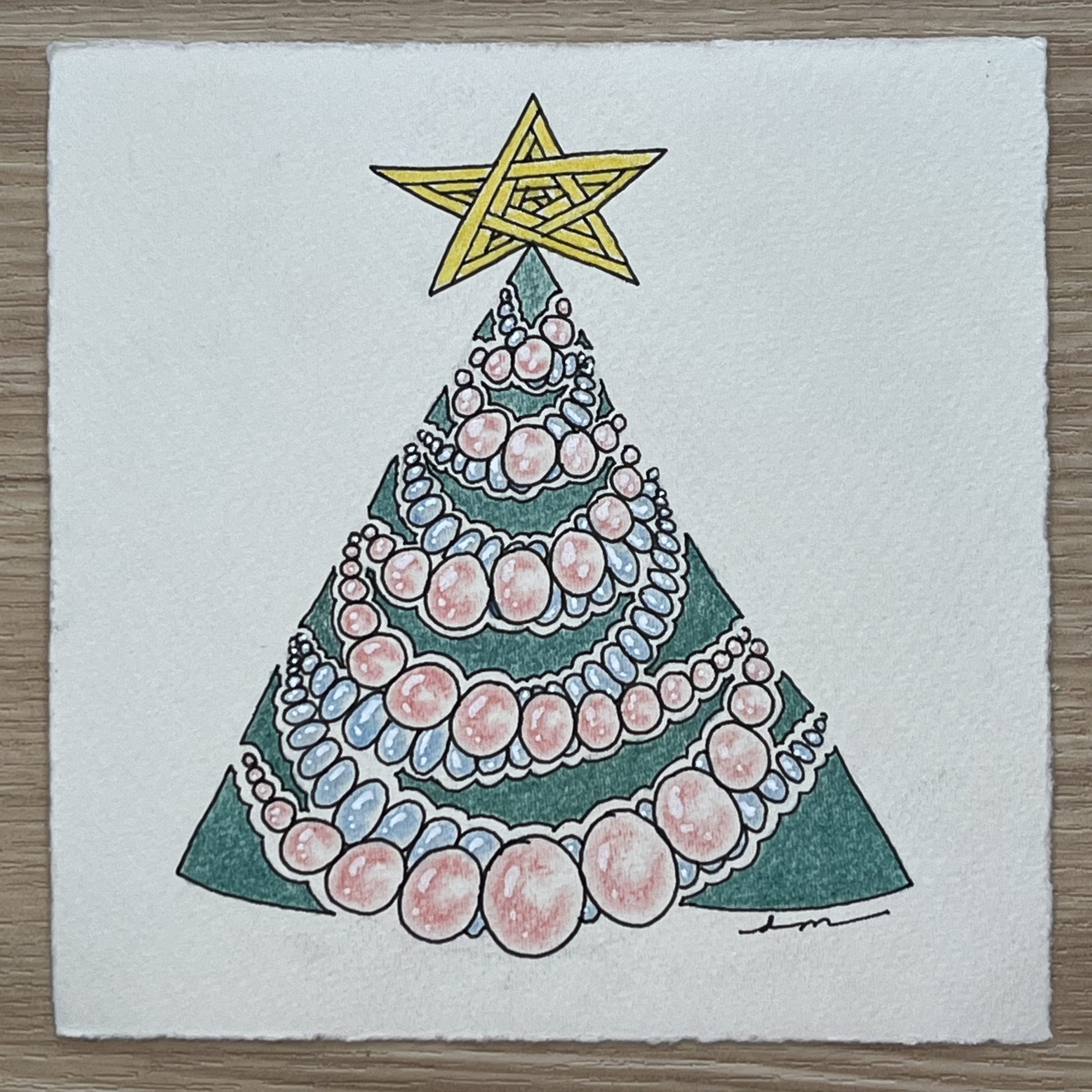 Live Zentangle Class (Afternoon): Holiday Tree Zentangle-Inspired-Art