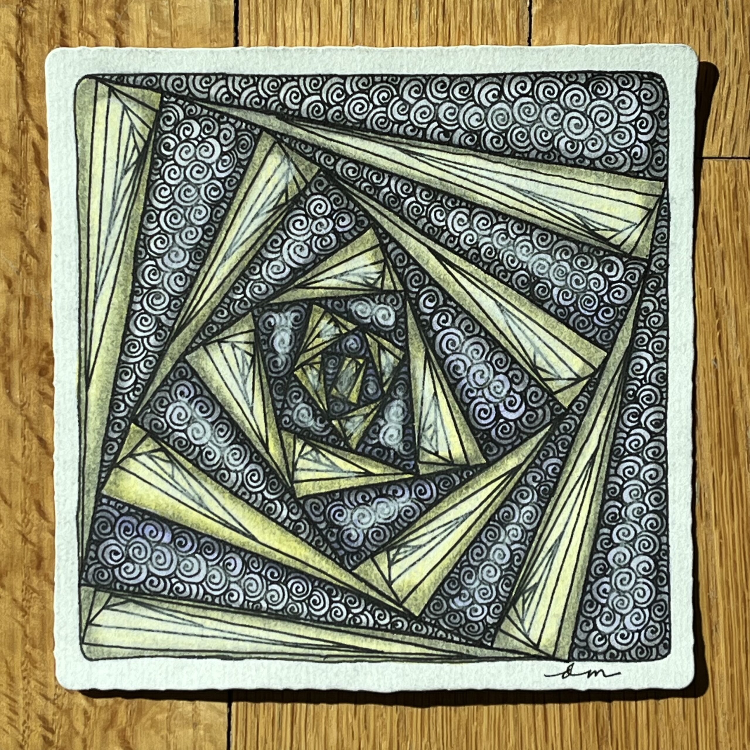 Online Zentangle Class: Paradox Tile