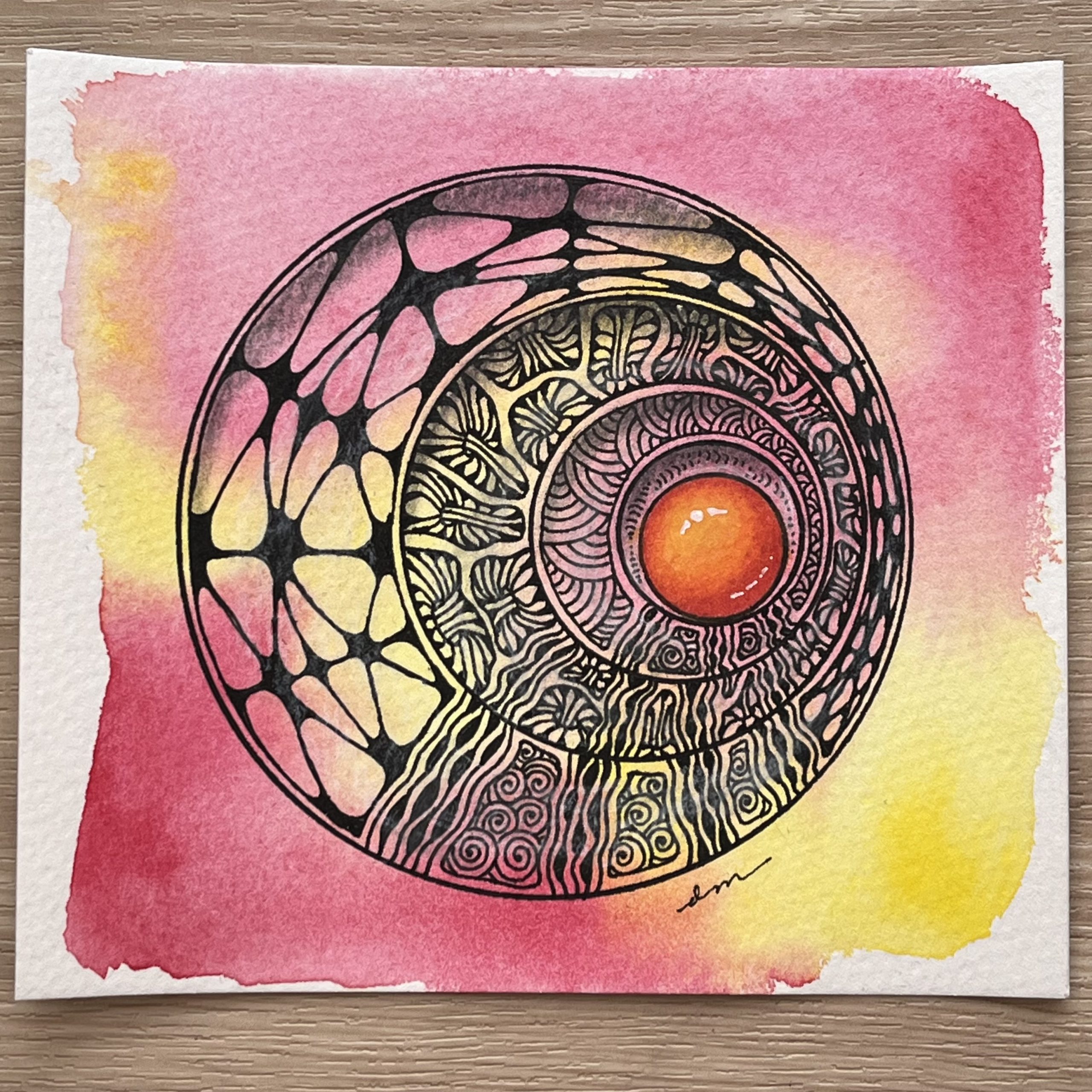 Online Zentangle Class: Crescents