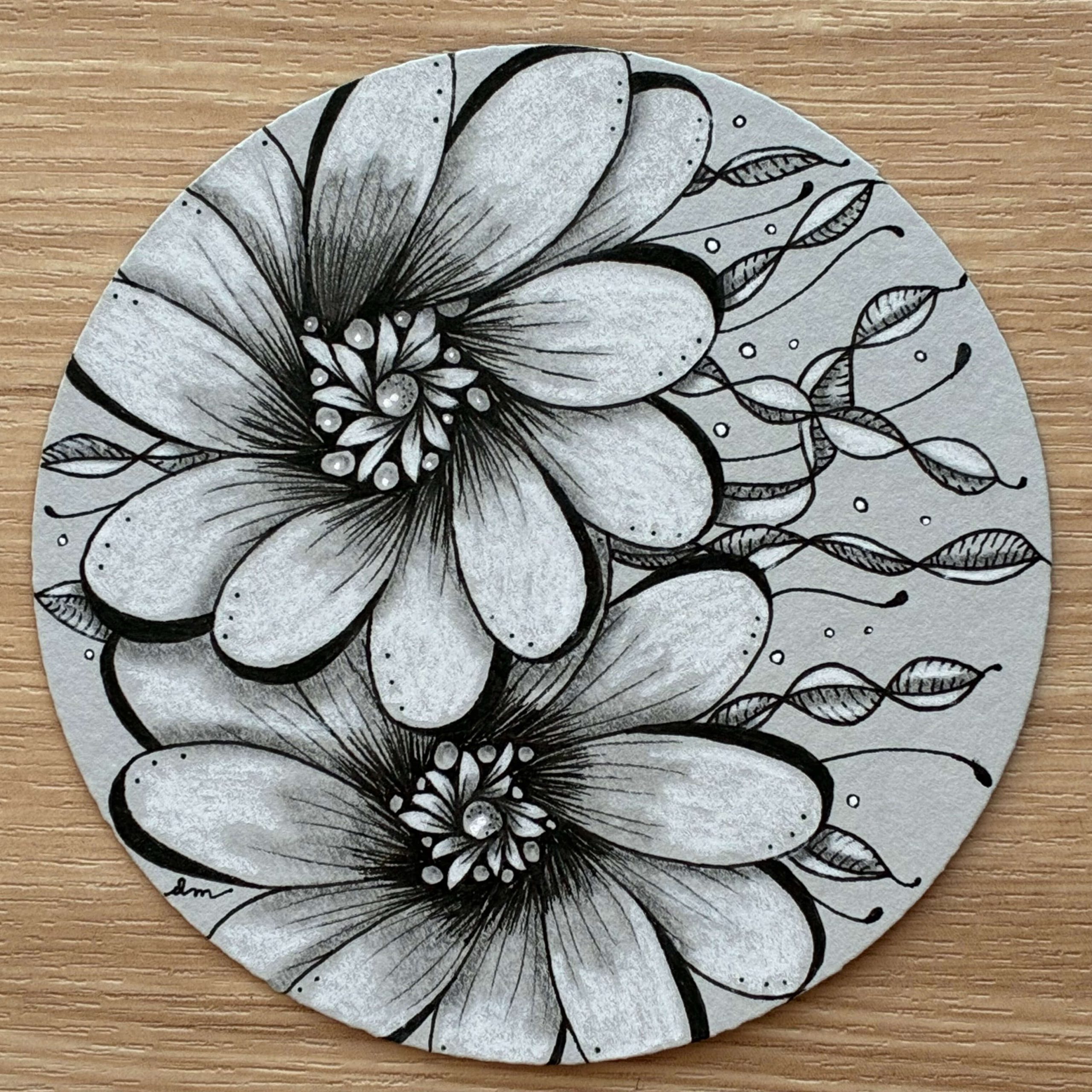 Online Zentangle Class: Floral Zendala